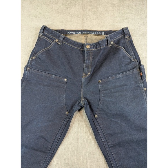 Dovetail Workwear Jeans Womens 24x28 Plus Size Blue The Maven Slim Denim Pants - Picture 4 of 12